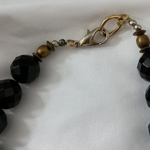 Turquoise, Brass and Black Stone - Picture 4 of 4